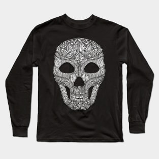 Doodled Skull Long Sleeve T-Shirt